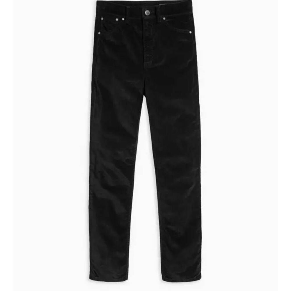rag & bone High Rise Ankle Skinny Velvet Jeans Black Size 26